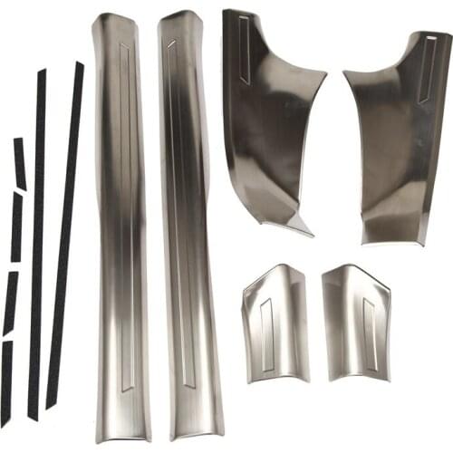 Tesla 3 2019-2021 car door sill guard stainless steel window guard welcome pedal