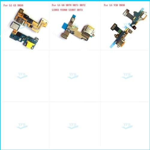 USB Charging Port Dock Connector Flex Cable For LG G5 H850 G7 Thinq G710 G8 V30 H930 G6 H870 H871 H872 LS993 VS998 US997 H873