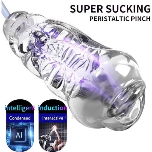 Oral Sex Vacuum Blowjob Sucking Machine, Masturbation Cup Pocket Pussy Masturbator Sex Toys For Men Vibrator Male Mastuburator