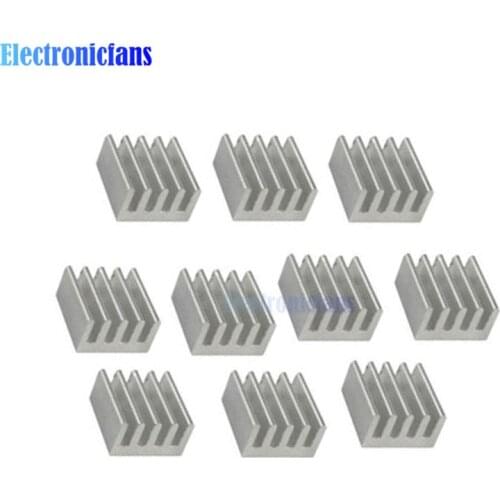 10pcs Aluminum Heat Sink 8.8x8.8x5mm for Computer Memory Chip LED Power IC