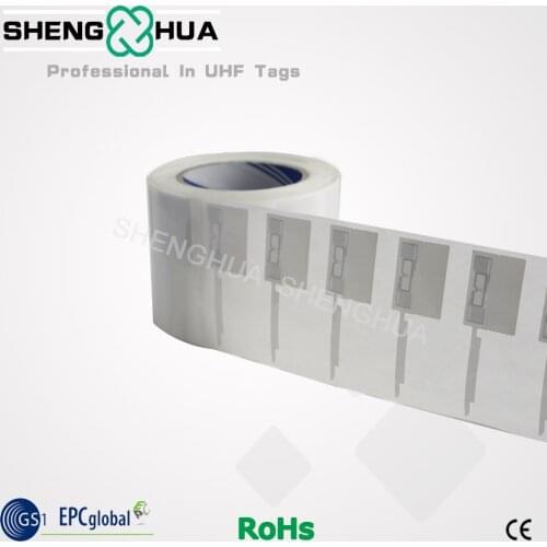 10pcs/roll Factory ISO18000 UHF Printable Jewelry RFID Label Security Sticker PET Waterproof For clod chain tracking