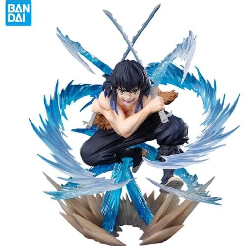 Bandai Original Anime Figure Demon Slayer Hashibira Inosuke Figuarts Zero Beast Breath 16Cm Collectile Action Model Toys