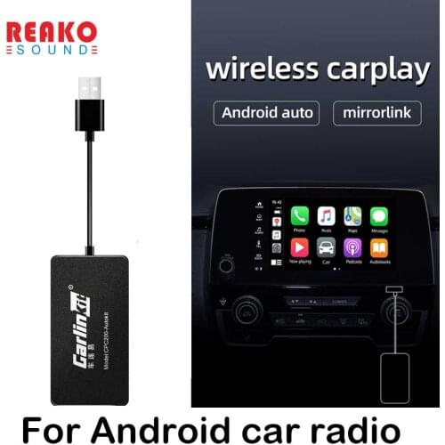 REAKOSOUND Wireless Apple Carplay Dongle /Android Auto Carplay for Apple Carplay Module Auto Smart Phone USB Carplay Adapter