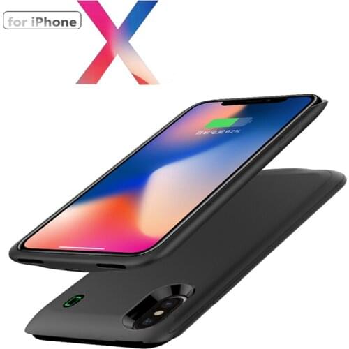 For iphone X Battery Case 4000mah Newest Fashion Slim Backup Charger Case Cover Smart Power Bank For iphone X Battery Case