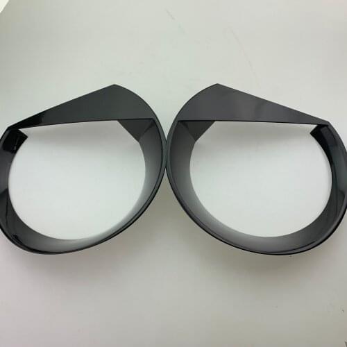For Headlight Cover Front Head Light Lamp Trim Angry Bird Headlight Protector for Jeep Renegade 2019 2Pcs Black