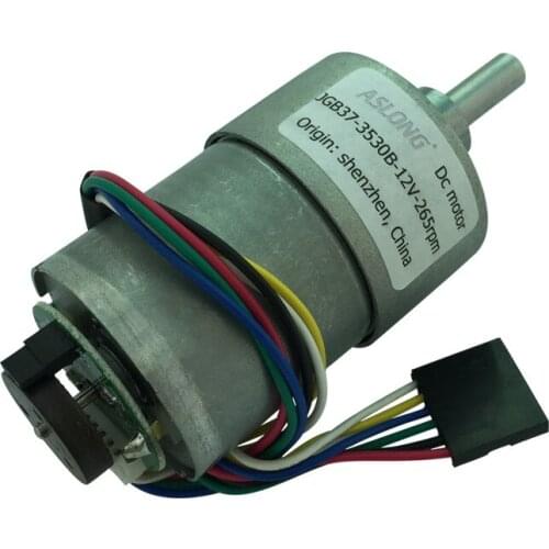 JGB37-3530B Encoder motor Deceleration motor Speed measuring motor 12V 24V 6RPM-1600RPM LF1