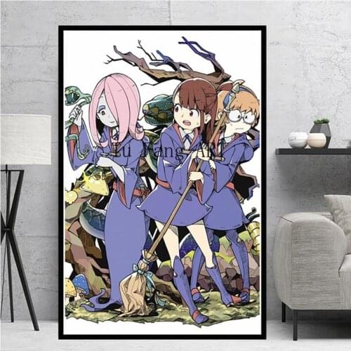 Anime Full Square Round 5D Diamond Painting Embroidery Cross Stitch Little Witch Academia Picture Mosaic Rhinestones Home Decor