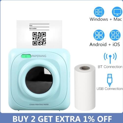 Portable Photo Printer Pocket Printer 200dpi/300dpi Mini Imprimantes Bluetooth Thermal Printer for foto Picture Label Sticker