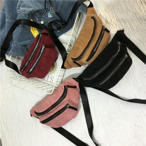 Fashion Casual Solid Fanny Pack Bum Bag Women Waist Belt Pouch Travel Holiday Money Wallet