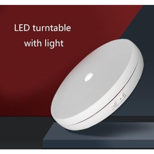 G32A Motorized Rotating Display Stand Turntable Display Stand Work with Battery/USB Power Supply 360 Degree 110/220V