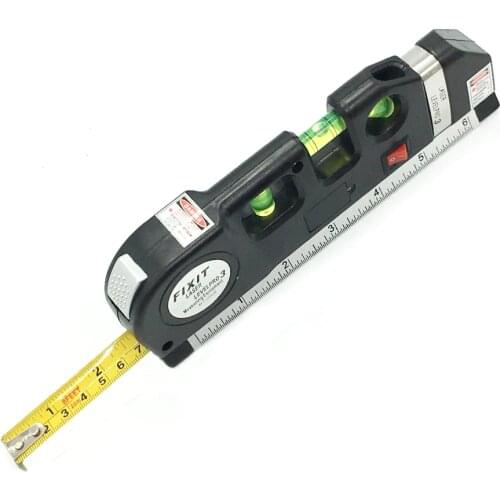 NEW Accurate Multipurpose Laser Level laser measure Line 8ft+ Measure Tape Ruler Adjusted Standard and Metric Rulers