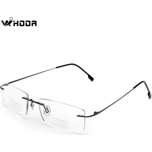 Titanium Rimless Glasses Frames ,Myopia Metal Optical Frame ,Ultra-light Frameless Prescription Eyeglasses Korean Eyewear F858
