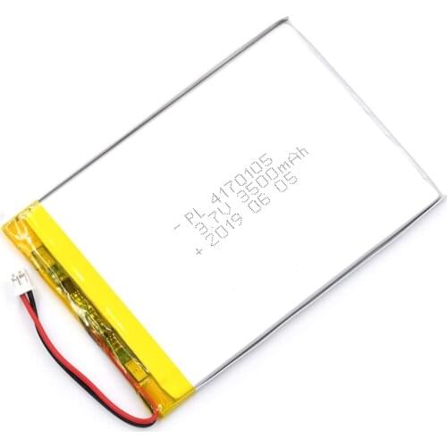 Mejuew 3.7V 3500mAh 4170105 Rechargeable Lipo Battery with JST Connector