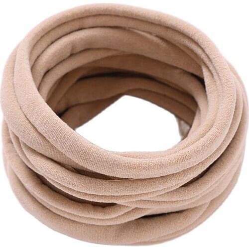 12pcs/lot Babies Accessories Newborn Elastic Nylon Headbands Headband On The Head Girls Hairband Super Soft Seamless Hair Bands