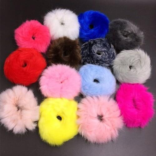 Fashion Trendy Elastic Cute Hair Bands Rope Faux Fur Soft Headwear Hairy Hair Accessories Gift For Women Girls Children