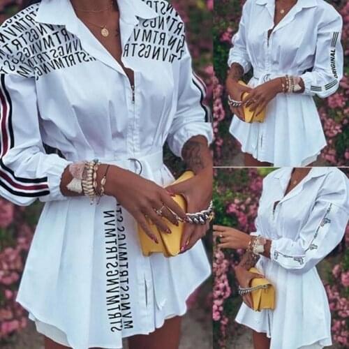 Sexy V Neck Shirts Women Blouse Print Letter Casual Loose Long Sleeve Tops 2021 Clothing Vintage Streetwear Shirt Blusas Camisas