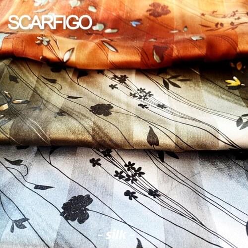 SCARFIGO 50*50cm 2021 Printing Silk Scarves New Style Headscarf Womens Fashion Printing Small Square Scarf
