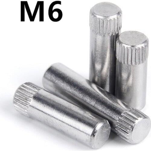 30PCS M6x10/12/16/20/25/30/40mm 304 Stainless steel roller pin hinge pin toy city connecting rod lock cylinder locating pin