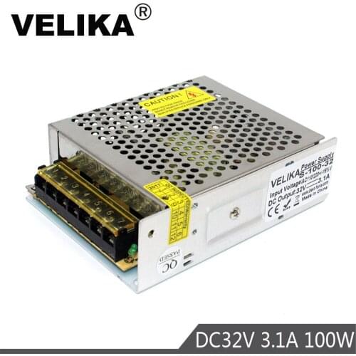 Universal Switch Power Supply DC32V 3.1A 100W Driver Transformer 110V 220V AC-DC 32V SMPS for LED Light CNC CCTV Stepper Motor