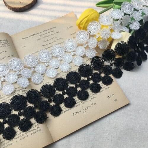 5.5CM Wide polyester water soluble lace handmade DIY clothing accessories wedding veil dress headwear decorative materi