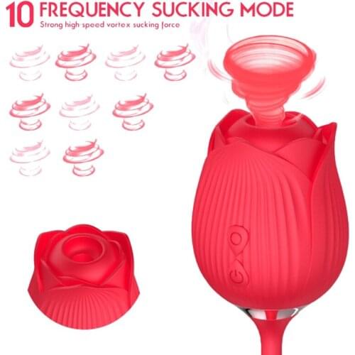 10 Frequency Women G-Spot Vibrator Sucking Massager Stimulation Rechargeable Adult Sex Toy for Couples