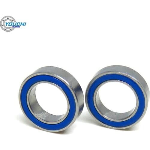 10pcs MR117 2RS 7x11x3 mm Chrome Steel Ball Bearings MR117RS 7*11*3 ABEC-3 Blue Rubber Seals RC Models Miniature Bearing