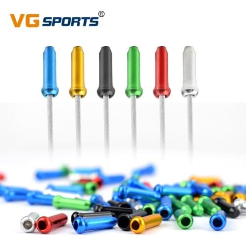100pcs Bike Bicycle Brake Shifter Inner Cable End Caps Cable Tips Wire End Cap Fits for Brake Shift Derailleur Inner Cable