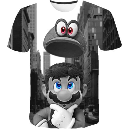 2021 Summer latest cartoon animation 3D T-shirt, leisure top, Yuansu sports brand 3D color printed T-shirt