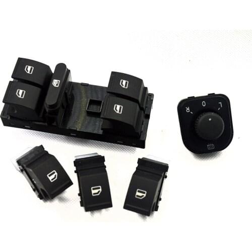 5Pcs New Power mirror switch Window Switch Button For Volkswagen VW Jetta MK5 golf 5 6 tiguan passat b6 CC 1K0 959 565H