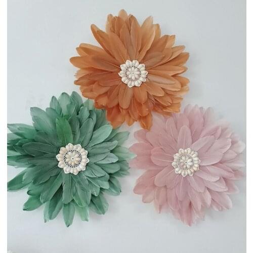 70% Dropshipping!!Fashionable wall decoration DIY synthetic feather eye-catching white conch feather home decoratio