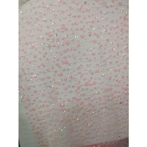 Glitter lace fabric shine sliver glitter african tulle mesh lace for wedding dress/evening dress Baby pink color,ship by dhl SF4
