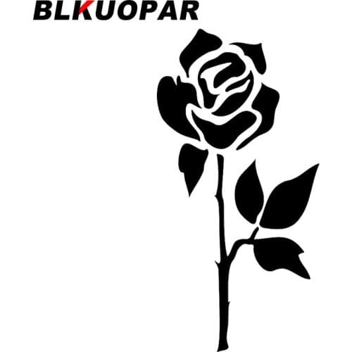 BLKUOPAR for Rose Bloom Car Stickers Cartoon Fashionable Decals Occlusion Scratch Trunk Refrigerator Decor Car Styling