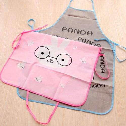 Home Women Waterproof Cute Cartoon Kitchen Restaurant Cooking Bib Apron Aprons