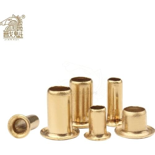 [M0.9 M1.3 M1.5 M2 M2.5 M3 M4] Tubular Rivets Double-sided Circuit Board PCB Nails Copper Hollow Rivet Nuts GB876
