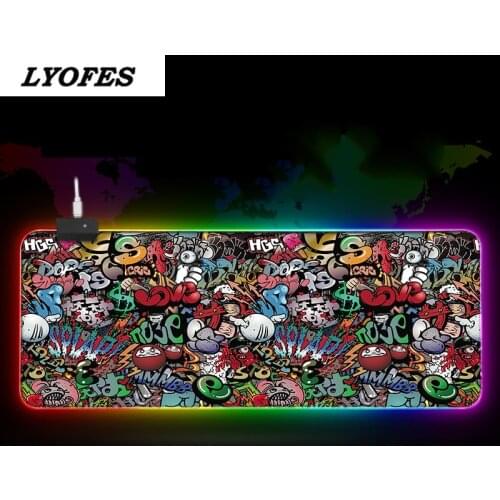 Gaming RGB Mouse Pad Large Gamer Desk Mats Deskpad Computer Mousepad RGB Backlit Mause Pad Mousepad XXL Keyboard LED Mice Mat