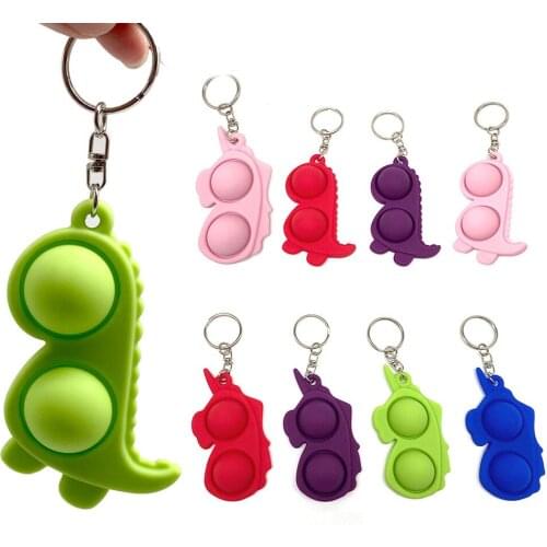 Cartoon Simple Dimple Fidget Toy Children Adult Dinosaur Dimple Toy Stress Reliever Board Controller Educational Toy