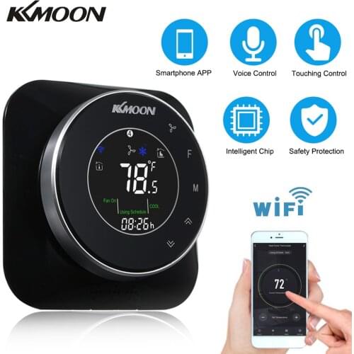 KKmoon Termostats WiFi Programmable Heating/Cooling Termostat AC/DC 24V Temperature Regulator WiFi Room Temperature Controller