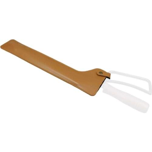 Fire Tongs Cover Barbecue Tongs Bag Protective Cover Camping Cookware Flame Holster PU Leather Case Tongs Storage Bag