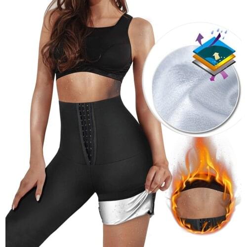 Sauna Sweat Pants Waist Trainer Weight Loss Pants Body Shapers Women Neoprene Slimming Shapewear Tummy Control Legging