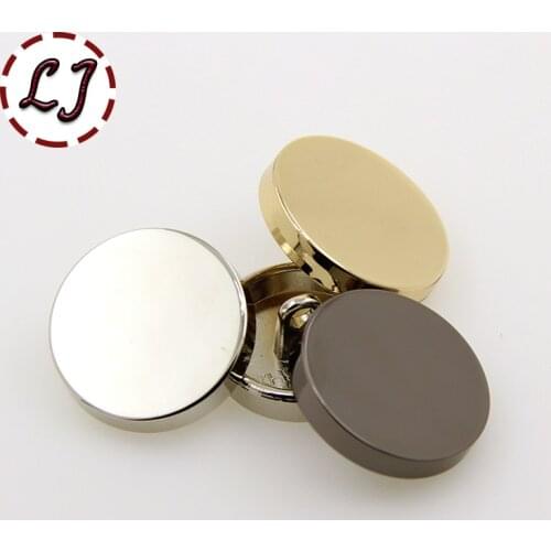 Hot sale 10pcs/lot new fashion decorative buttons high quality plane gold buttons for men shirt suit overcot sewing accessories