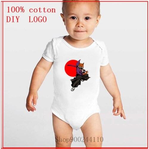 Fox becomes a samurai Foxyrai Bodysuit Baby romper Body Suit Newborn Summer Baby One-Pieces Jumpsuit Ropa de bebe Infant