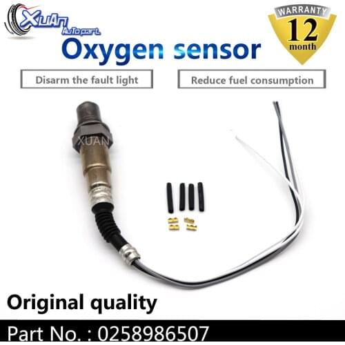 XUAN 4 Wire O2 Oxygen Lambda Sensor Universal For FIAT FORD HONDA HYUNDAI JAGUA JEEP KIA LANCIA MAZDA MERCEDES MG 0258986507