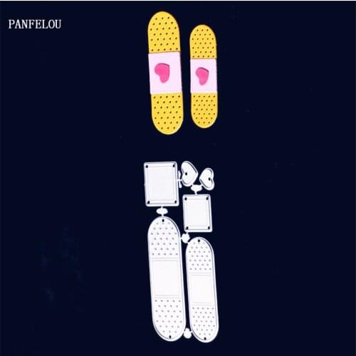 PANFELOU Metal craft band-aid paper die cutting dies for Scrapbooking/DIY Easter wedding cards Hand account