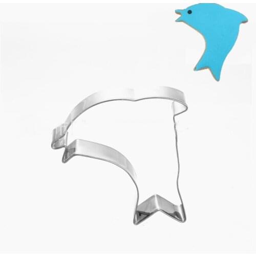 1pcs patisserie reposteria gateau Kitchen Dolphin Mold Metal Cookie Cutter Fondant Cake Decor Tools Biscuit Pastry Paste Mould