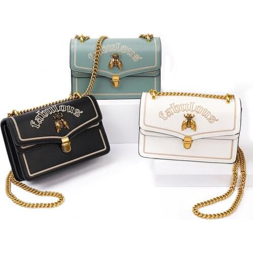 New Trend Korean version crossbody bag Fashion Thai LYN Bee shoulder bag Chained Pack 2748 21X8X14cm
