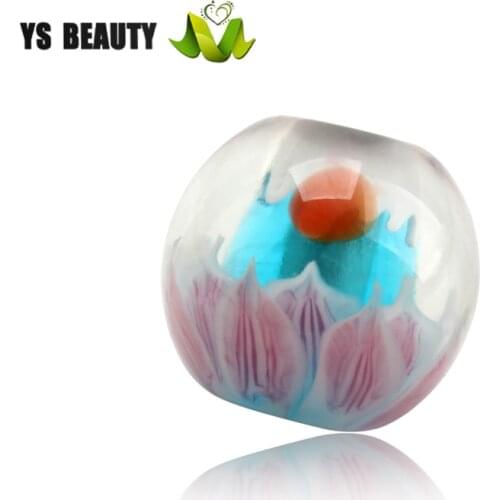 New lotus coloured glaze beads DIY handmade creative rope accessories car pendant home decoration curtain pendant beads
