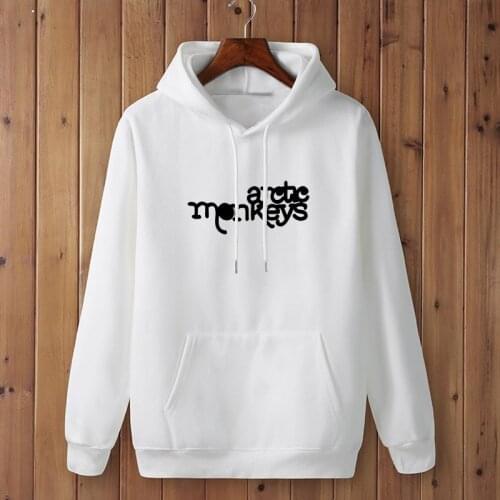Autumn Winter arctic monkeys letters Printed Fleece Hoodies Long Sleeve Pullovers female Hip Hop Skateboard Sweatshirts