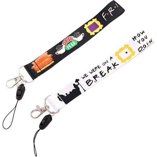 CB759 TV Show Friends Neck Strap Lanyard for Key Chain ID Card Cell Phone Strap Rope USB Badge Holder DIY Short Lanyard