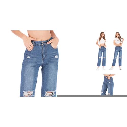 Shuzumiao Womens High Jeans