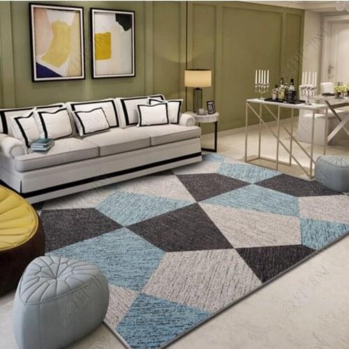 Nordic Carpet Living Room Sofa Coffee Table Cushion Modern Minimalist Bedroom Bedside Mats Full-Bed Room Home Customizable